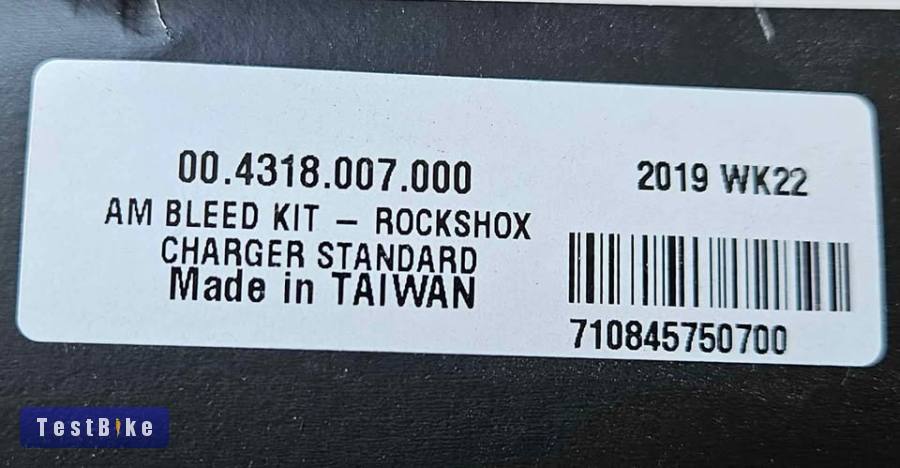Új RockShox Charger Standard Bleed Kit (Légtelenítő szett)