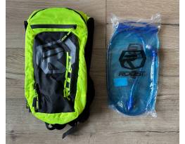 Új Roost fluo sárga hidratációs enduro hátizsák, ivóhátizsák