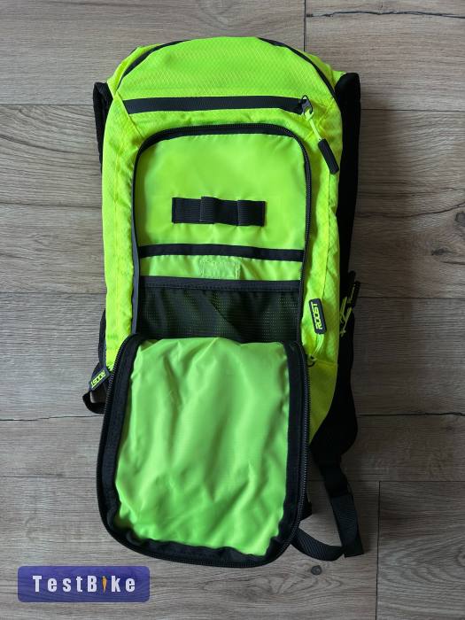 Új Roost fluo sárga ivóhátizsák, hidratációs enduro hátizsák