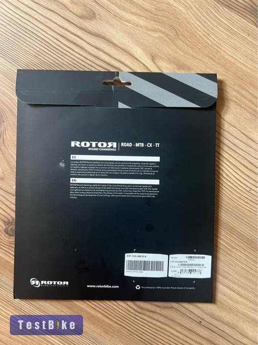 Új Rotor Chainring - BCD 110x4 | Round - Outside - black