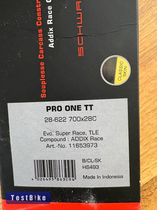 Új Schwalbe Pro one TT