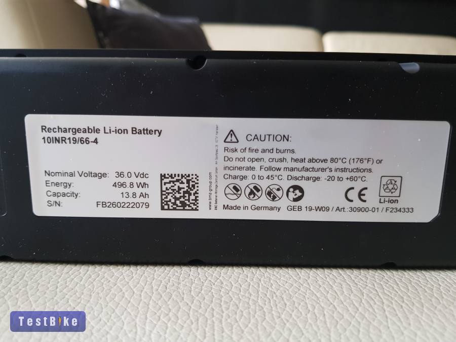 Új Scott BMZ ebike akkumulátor 497Wh 13.8Ah akku