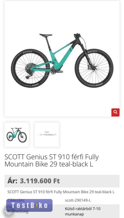 Új Scott Genius St 910 Carbon 29" New Medium