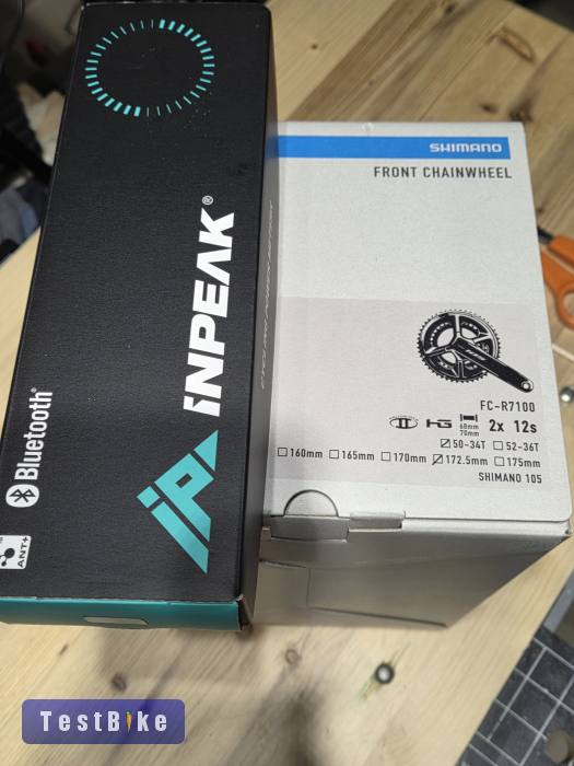 Új Shimano 105 hajtókar wattmérővel eladó