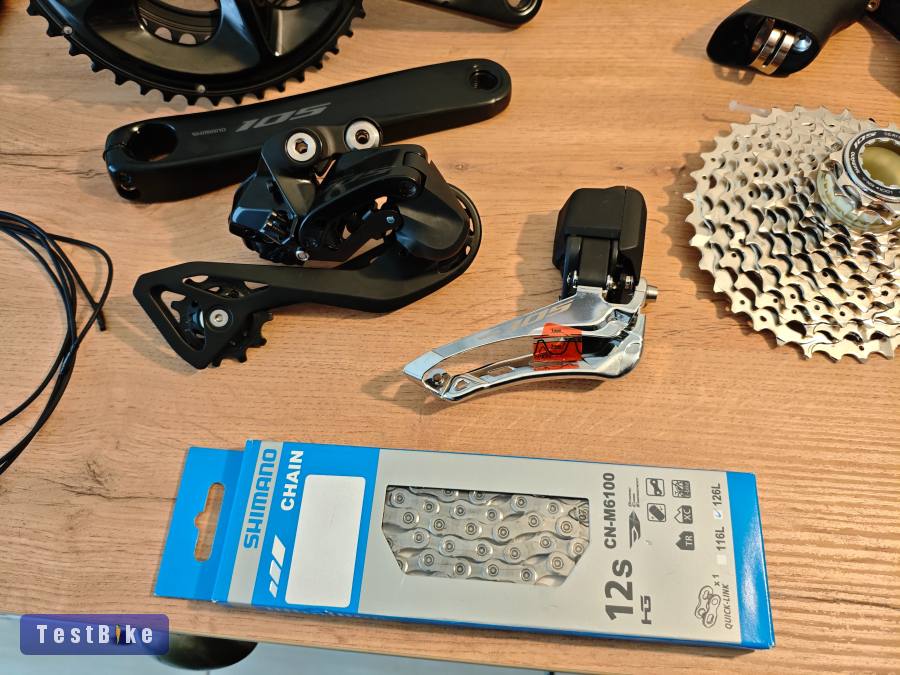 Új Shimano 105 R7170 Di2 szett 2×12