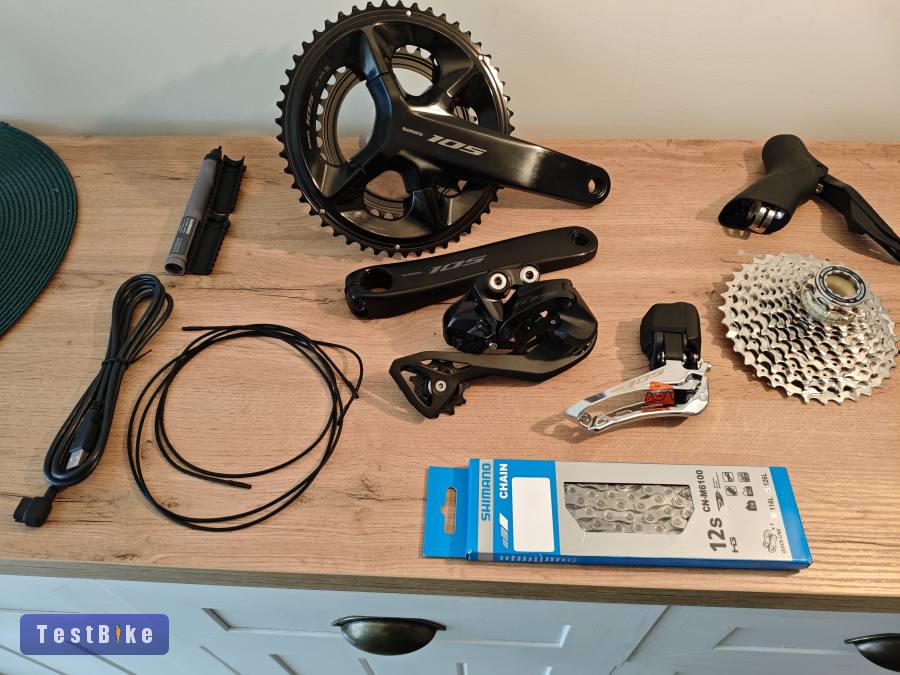 Új Shimano 105 R7170 Di2 szett 2×12