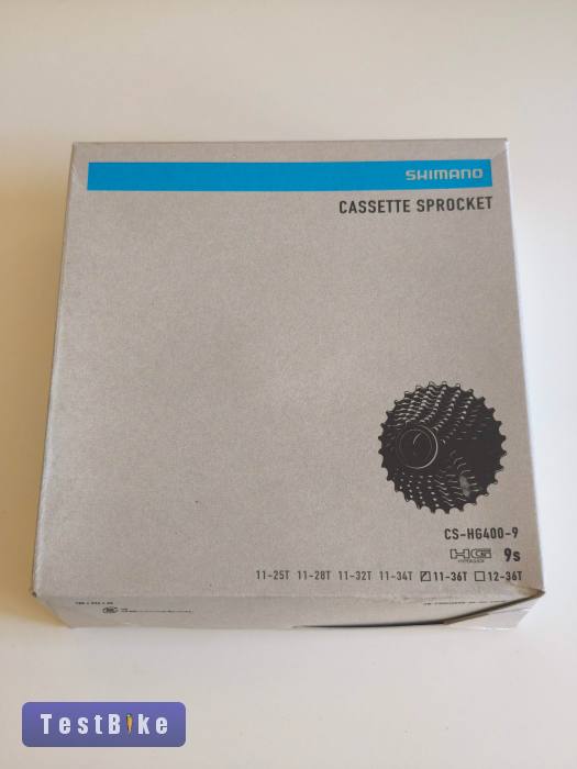 Új Shimano CS-HG400-9 11-36 kazetta 9 seb. Sora kompatibilis