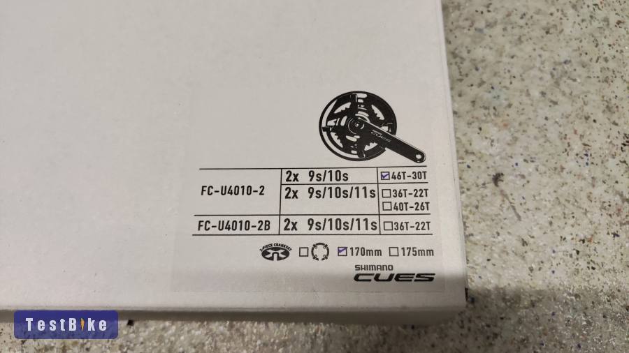 Új Shimano Cues hajtás 46/30T