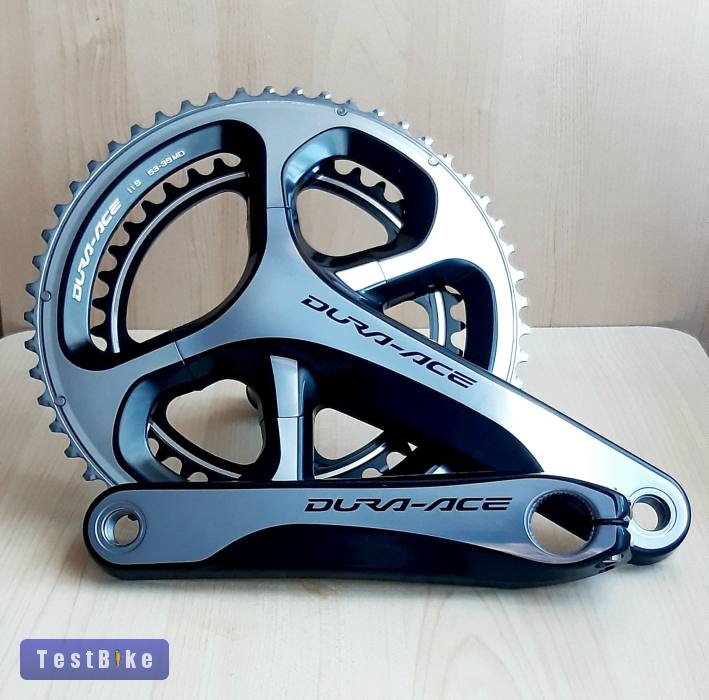 Új Shimano Dura-Ace FC-9000 hajtómű. 2x11, 53/39t, 172,5mm. 