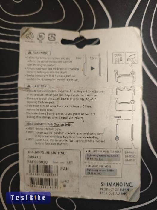 Új Shimano és Magura fékbetétek