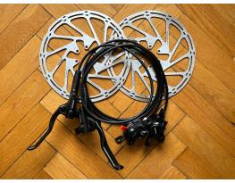 Új Shimano fékszett új 203 mm Sram tárcsákkal 