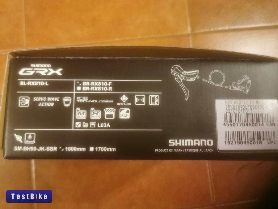 Új Shimano GRX 810 baloldali fékváltó kar és fék. 