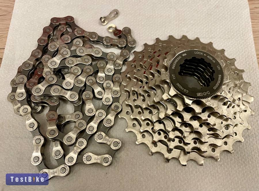 Új Shimano Hg-50-8 11-28 + Hg71 lánc 