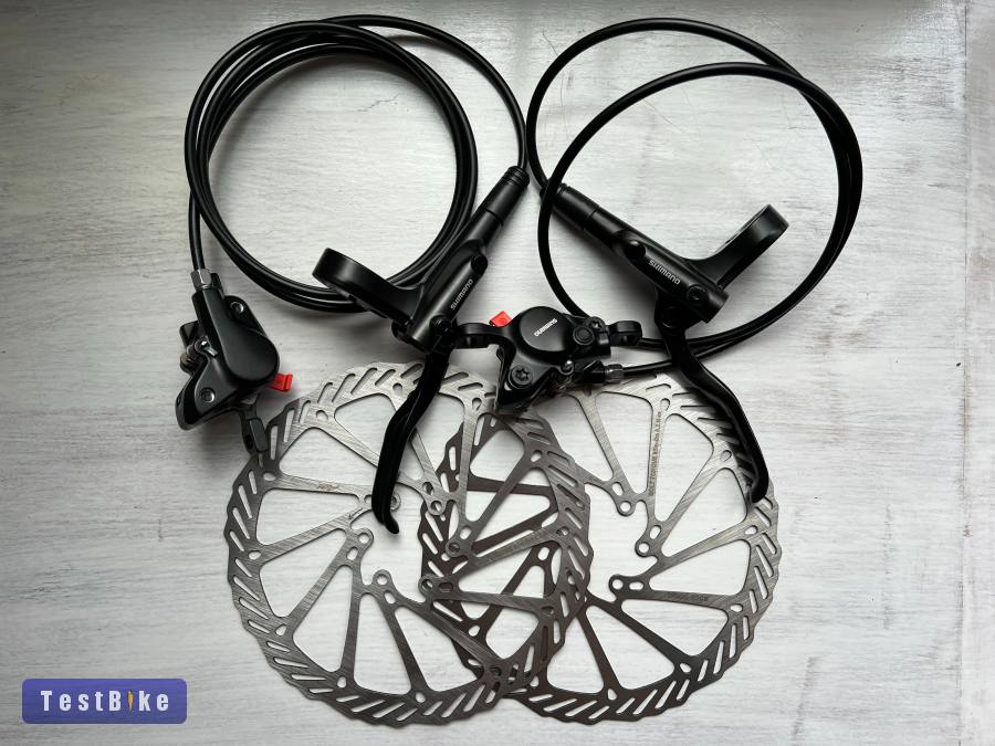 Új Shimano hidraulikus fékszett új 180 mm Avid tárcsákkal