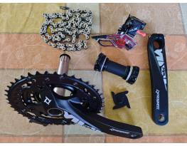 Új Shimano SLX/Prowheel MPL 3x10S hajtómű/váltó szett