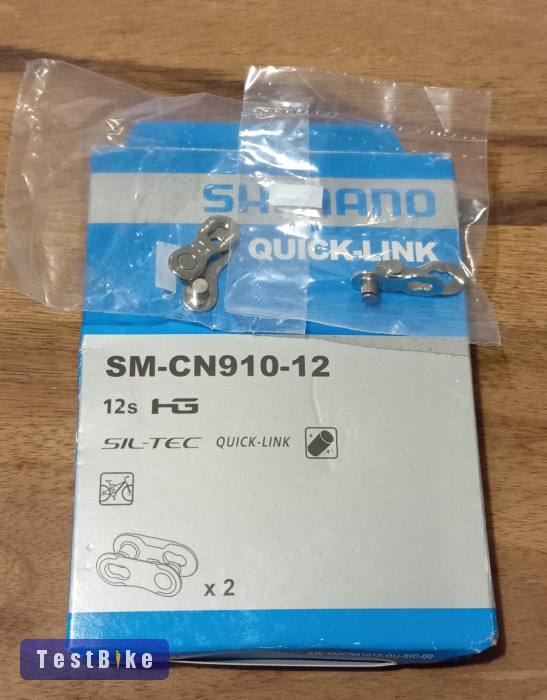 Új Shimano SM-CN910-12 lánc patentszem, 12s, 1 pár
