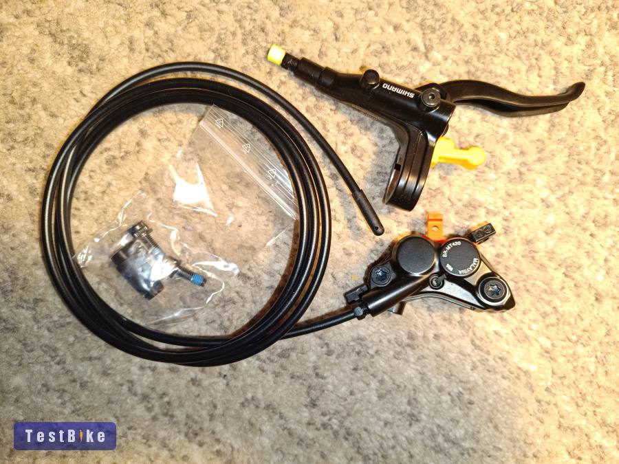 Új Shimano tárcsafék komplett első+hátsó 4 dugattyús MT420