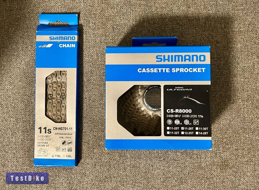 Új Shimano Ultegra kazetta és lánc eladó