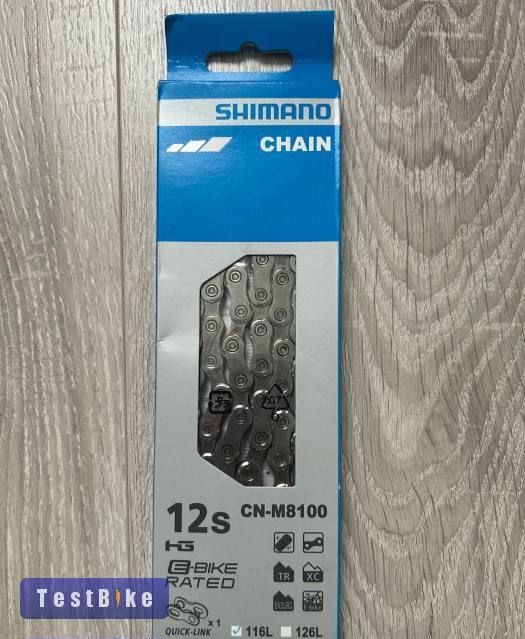 Új Shimano XT CN-M8100 lánc, 12-seb., 116 szem + patent elad
