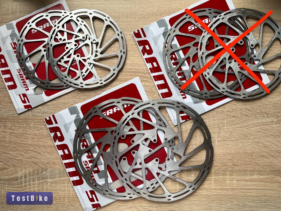 Új Sram csavaros tárcsa szettek 160 / 203 mm