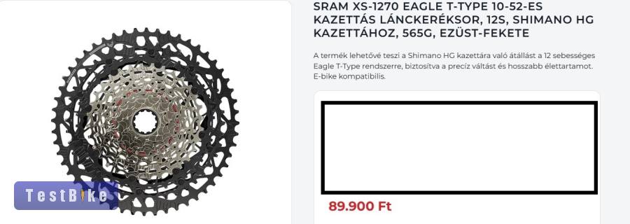 új sram xs 1270 10-52 12s sor kazetta fogaskoszorú