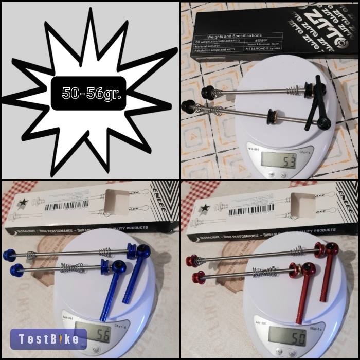 Új titánium/alu gyorszár szett. Nagyon könnyű! Ár/szett! 