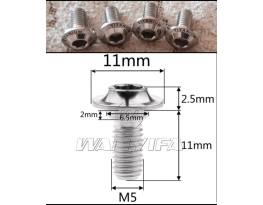 Új Titánium fékpofa csavarszett  Shimano patkófékekhez. Ár/4
