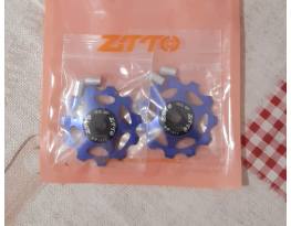 Új váltógörgő szett, eloxált kék alu. Ár/szett.