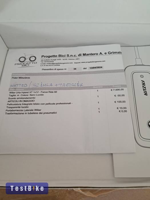 Új Wilier Carbon Light EBike 14,8Kg Transmission XX XTR AXS 