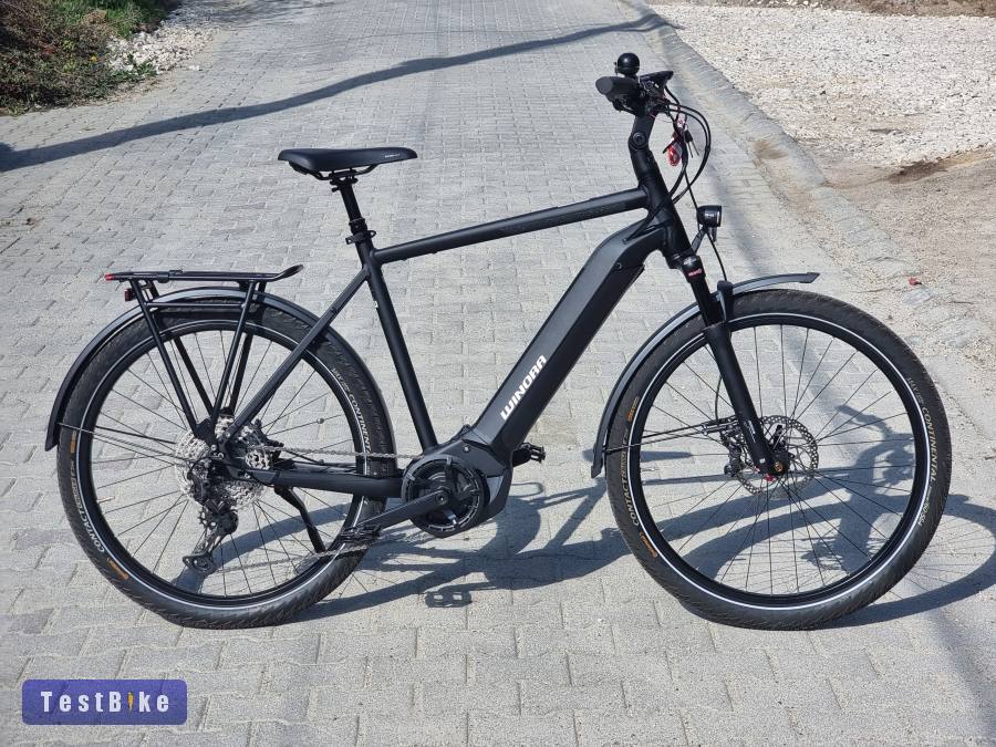Újsz. 491km csúcs Winora ebike fullXT légrugó burtál hatótáv