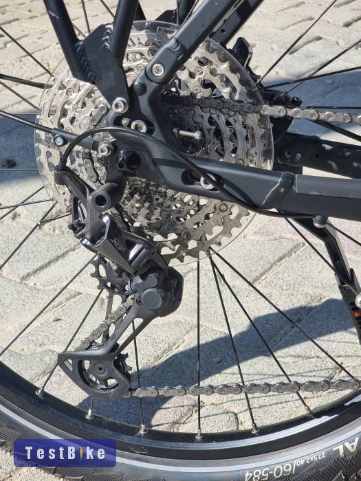 Újsz. 491km csúcs Winora ebike fullXT légrugó burtál hatótáv