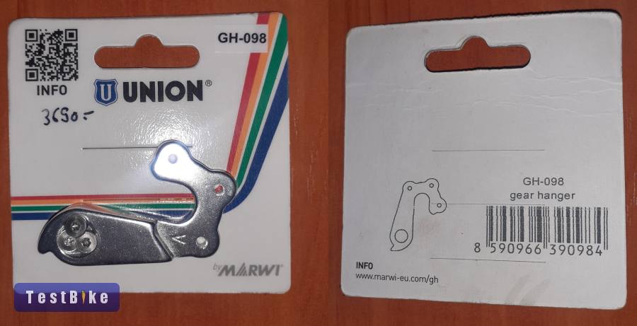 Union GH-098 kerékpár váltótartó fül KTM