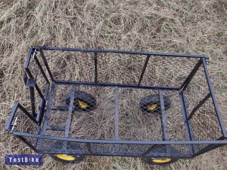 Utánfutó, kézikocsi, 2 tengely, alumínium