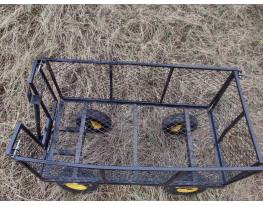 Utánfutó, kézikocsi, 2 tengely, alumínium