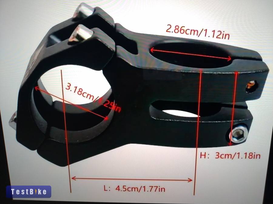 Vadonatúj 780mm hosszú alumínium kormány 45mm stucnival