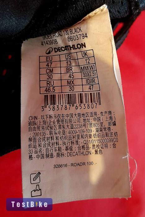 Van Rysel Road 100 Országúti kerékpáros cipő (47)