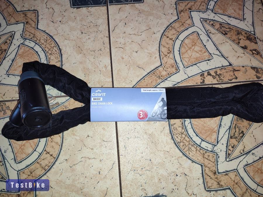 Walfort kerékpár lakat 120 cm lánc integrált zár vadi új