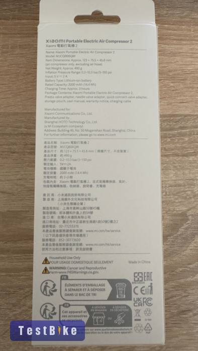 Xiaomi akkumulátoros pumpa 