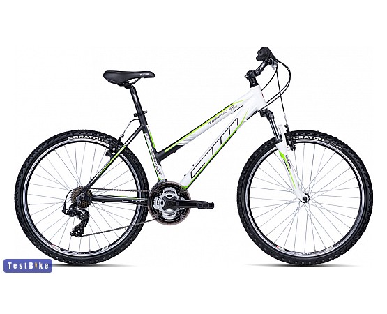 CTM Terrano lady 1.0 2014 mtb, Matt fekete-zöld-fehér 