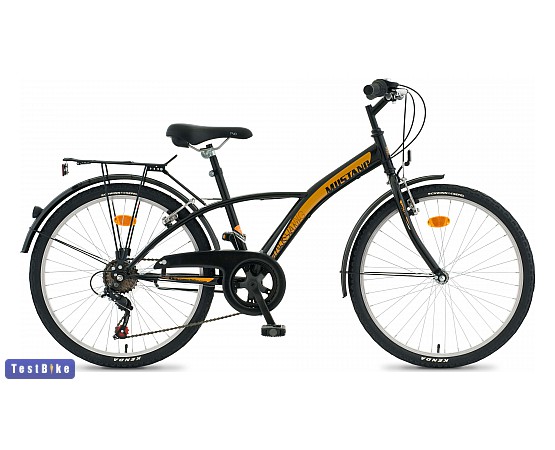 Csepel Mustang 2014 gyerek kerékpár, Fekete-narancssárga gyerek kerékpár