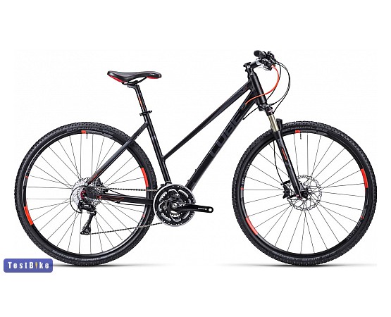 Cube Cross Tonopah Race női 2015 trekking, Anodizált fekete - piros trekking