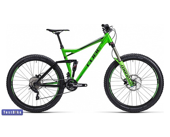 Cube Stereo HPA Pro 160 2015 mtb, Zöld-fekete mtb