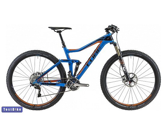 Cube Stereo Super HPC 120 SL 29 2014 mtb, Kék-narancssárga-fekete mtb