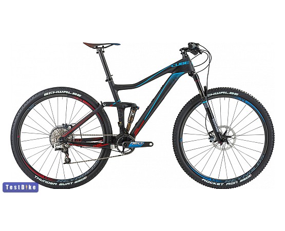 Cube Stereo Super HPC 120 SLT 29 2014 mtb, Fekete-kék-piros mtb