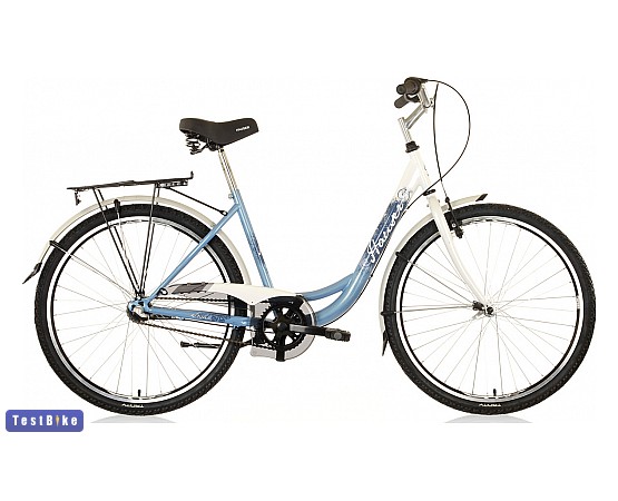 Hauser Swan 2012 városi/cruiser/fitnesz, Fehér - kék, 3 sebesség