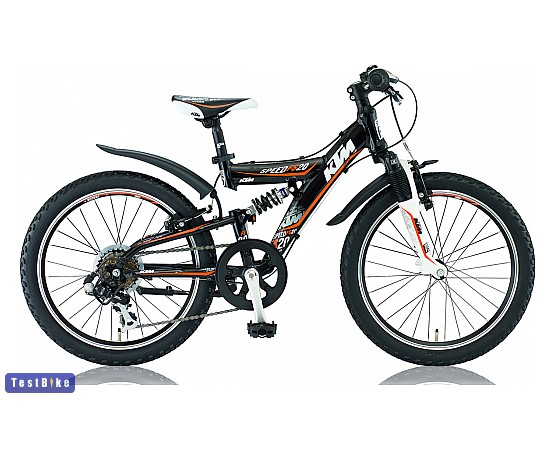 KTM Speed FS 20" 6-G 2012 gyerek kerékpár, fekete-narancssárga-fehér gyerek kerékpár