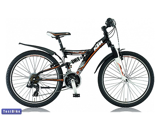 KTM Speed FS 24" 21-G 2012 gyerek kerékpár, fekete-narancssárga-fehér gyerek kerékpár