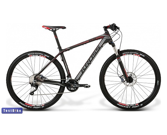 Kross Level B9 2014 mtb, Matt fekete-piros-grafit mtb