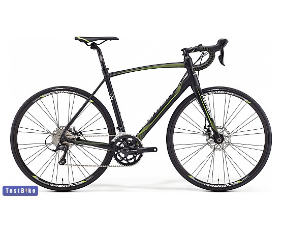 Merida Ride 200 Disc 2016 országúti, Fekete-zöld országúti