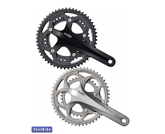 Shimano 105 2012 hajtókar, Fekete, Ezüst